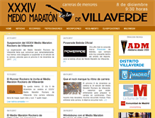 Tablet Screenshot of mediomaratonvillaverde.com